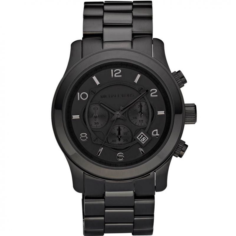 Michael Kors Men's Runway Chronograph Black Watch - MK8157